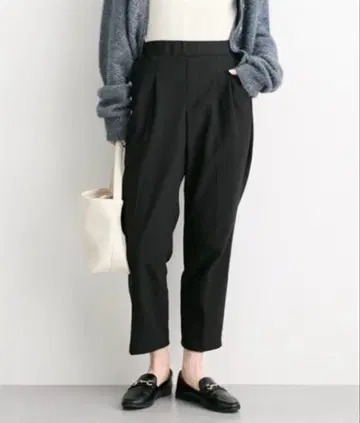 니센 nissen 속기모 테이퍼드 팬츠 M