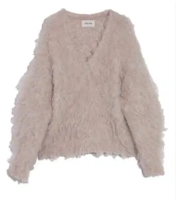 THE TOE PIGALLE SHAGGY VNECK KNIT