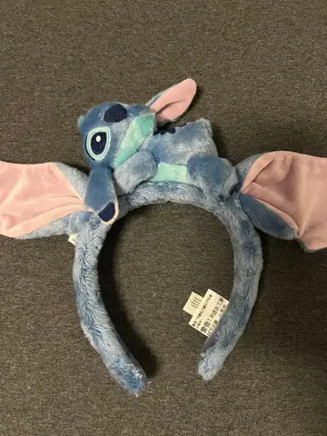 택 포함 새상품 스티치 머리띠 홍콩 디즈니