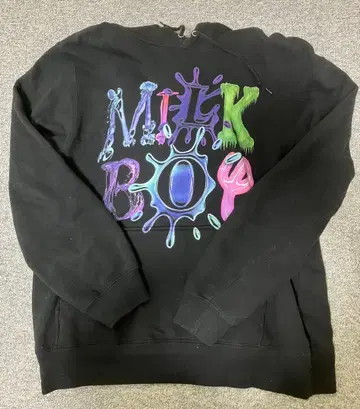 중고 MILKBOY 컬러풀 로고 후드티