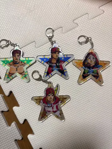 죠죠의 기묘한 모험 아크릴 키링 4개 세트