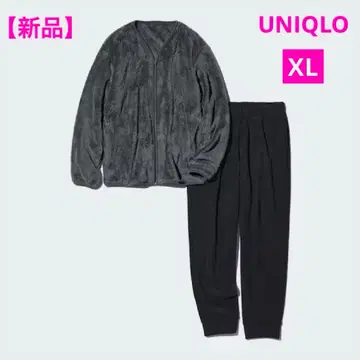 [새상품] 유니클로 퍼리 플리스 세트 남성용 그레이 XL