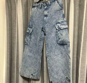 CLEL 데님 카고 팬츠