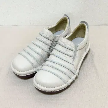 미사용품 [ ESTACION ] 에스타시온 슬립온 보더 아이보리