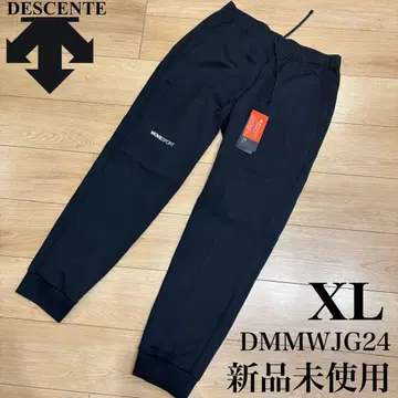 새상품 데상트 DESCENTE 소프트 웜 테이퍼드 조거 팬츠 블랙