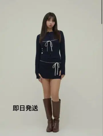 andmary Lilia stitch set up navy