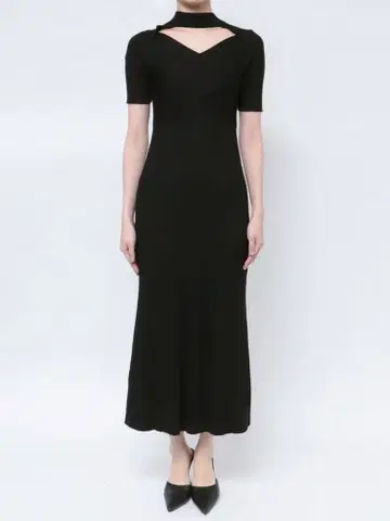 MERCURYDUO 2WAY 패널 레이어드 스타일 머메이드 니트 원피스