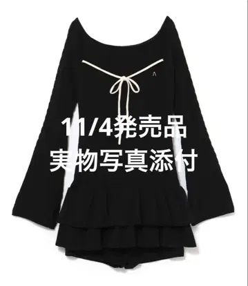 Milky frill mini dress andmary black