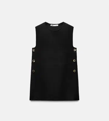 [ ZARA ] 사이드 버튼 니트