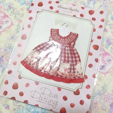 미디 브라이스 브라이스 MAKI 깅엄 체크 원피스 레드