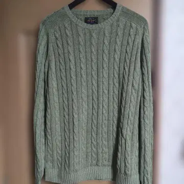 BEAMS PLUS 빔즈플러스 코튼 린넨 케이블 니트