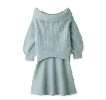 오프숄더 니트 셋업 릴리 브라운