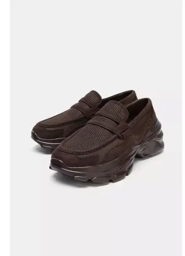 플랫폼 로퍼 브라운 ZARA 35