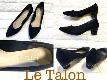 르 탈롱 블랙 스틸레토 펌프스 23cm