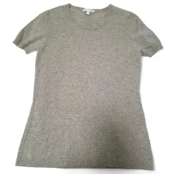 [ PAULE KA 폴카 ] 반팔 니트 M 사이즈 그레이 캐시미어 혼방