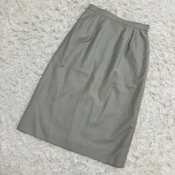 LOUIS JOONE 타이트 스커트 모 100% 미디 기장 그린 계열