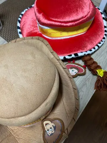 우디 제시 캐릭터 모자 세트