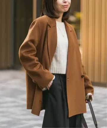 [ 착용 1회 ] NOBLE Super160s 체스터 미들 코트