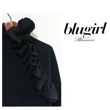 블루걸 프릴 터틀 니트