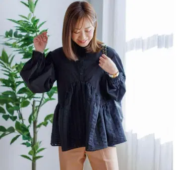 새상품 Anplegant 앙프레강트 젤리피쉬 블라우스