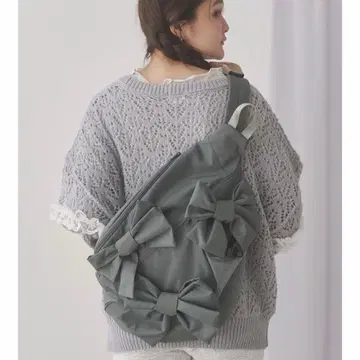 mercy jenny 리본 숄더백 그레이