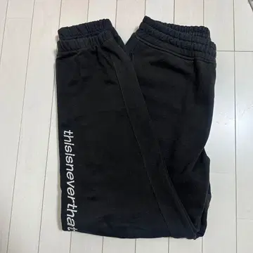 thisisneverthat 블랙 스웨트 팬츠 S