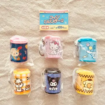 [전 6종 컴프 세트] 산리오 캐릭터즈 코인 실린더 2