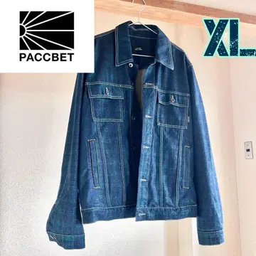 새상품급 러스베트 PACCBET 체크 데님 트래커 자켓