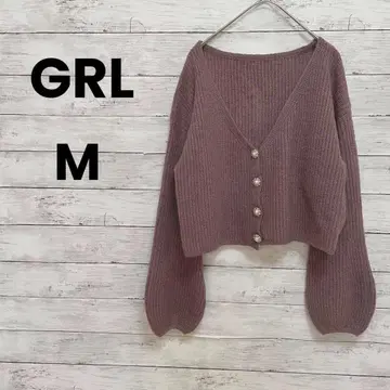 [ GRL ] 그레일 페잔트 슬리브 숏 기장 버튼 가디건