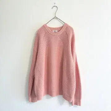 OBLI 핑크 스프링 니트 스웨터