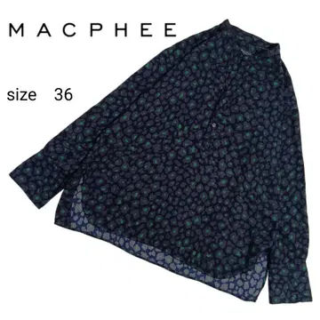 MACPHEE 맥피 카네코 아야 레오파드 무늬 블라우스 투모로우랜드 36