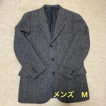 그레이 헤링본 테일러드 자켓