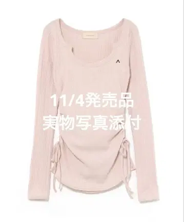 Lala shirring ribbon tops andmary pink