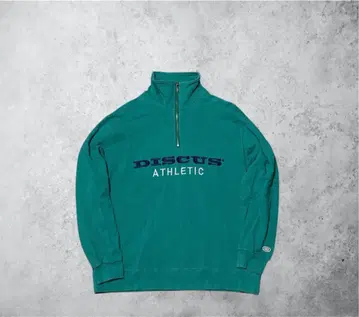 DISCUS ATHLETIC 하프 지퍼 트레이닝복 맨투맨 자수 로고