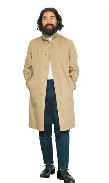 매킨토시 던켈드 화이트 택 스텐 칼라 치노 크로스 36