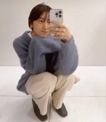 Kid Mohair Knit todayful 스카이블루