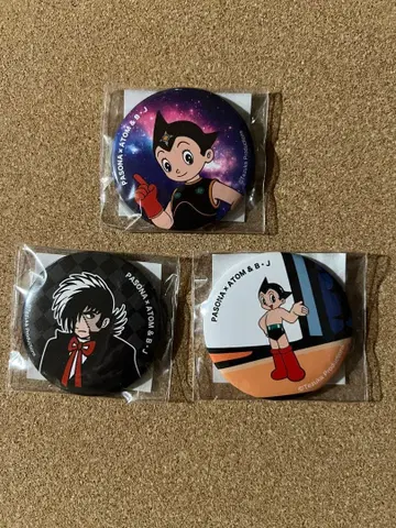 오사카 만박 PASONA 아톰 캔뱃지 3개