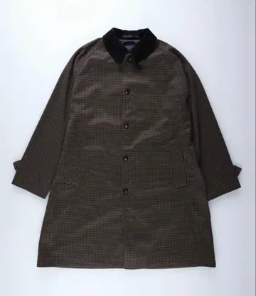 백 넘버 스텐카라 코트 브라운