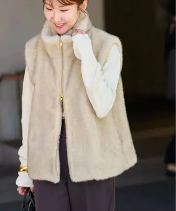 스탠드 칼라 퍼 베스트 JOURNALSTANDARDrelume