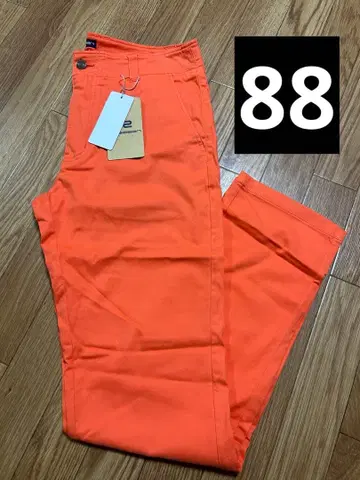 로사센 오렌지 스트레이트 팬츠 남성 의류