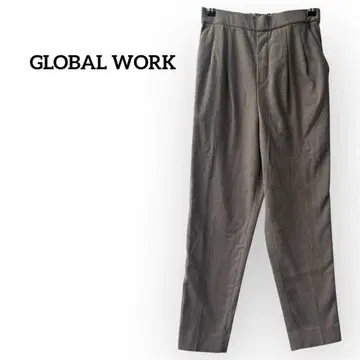 새상품급 글로벌 워크 테이퍼드 팬츠 [ XS ] 그레이 심플 허리밴딩