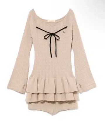 Andmary Milky frill mini dress