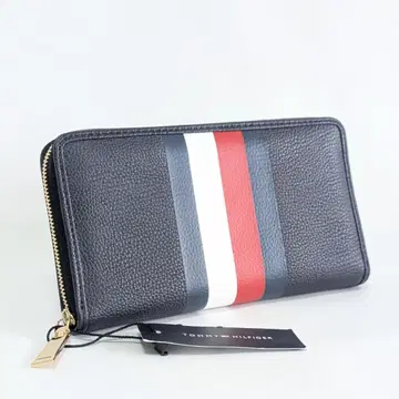 [ 미사용 새상품 ] Tommy Hilfiger 장지갑 트리코롤 네이비