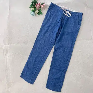 글로벌 워크 [ M ] 새상품급 청바지 데님 이지 팬츠 루즈핏 슬랙스