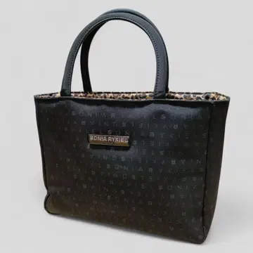 새상품급 소니아 리키엘 SONIA RYKIEL 토트백 블랙 로고