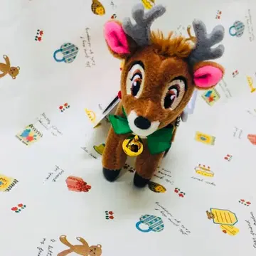 디즈니 리조트 크리스마스 인형 배지 루돌프