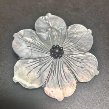 쉘 브로치 조개 액세서리 각인 있음