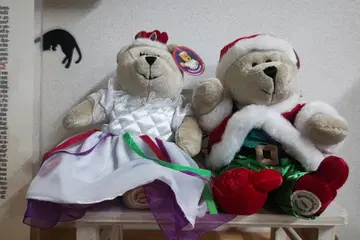 스타벅스 2006 홀리데이 베어리스타 택 포함 2체 세트