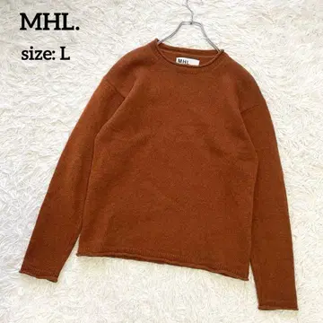 인기 L사이즈 MHL. 마가렛호웰 울 니트 브라운