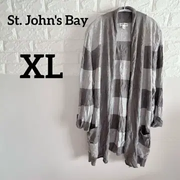[ 세인트 존스 베이 ] XL 가디건 체크 무늬